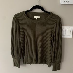 Olive Green Knit Top